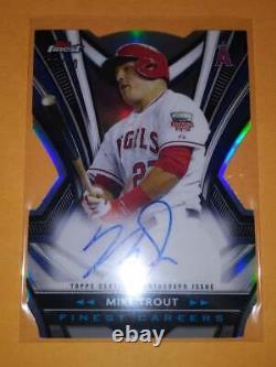 2021 Topps Finest Mike Trout Finest Careers Die-Cut Auto 02/10