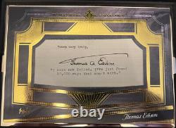 2021 topps transcendent Thomas Edison Cut Autograph One of One