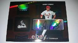 Albert Pujols 2004 Leaf Certified Cuts Red Marble Auto Card Signed # 1/10