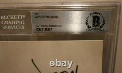Anthony Bourdain Signed Autographed Medium Raw Book Cut BAS Beckett