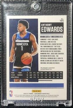 Anthony Edwards 2020 Contenders 105 Rookie Finals Ticket Auto RC /49