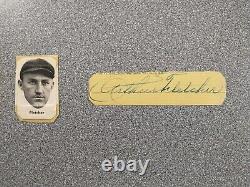 Art Arthur Fletcher Giants Yankees Signed Autographed Vintage Cut From Check