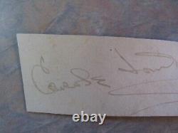 Authentic Carole Lombard Full Name Signed/autographed Cut Jsa/letter