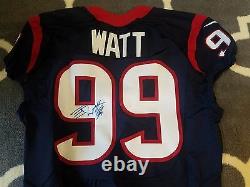 Authentic J. J. Watt Houston Texans Game Cut Team Issued Autographed Jersey