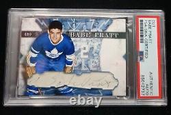 BABE PRATT Custom Cut signed autographed card Toronto Maple Leafs PSA/DNA Authen