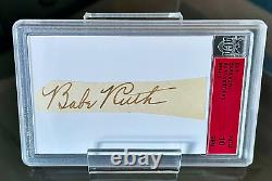 BABE RUTH Signed Cut/Autograph ACA Auto 10 GEM MINT 1/1 RED LABEL HIGH END