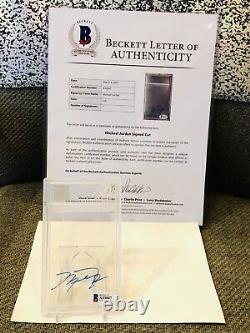 BAS PSA Michael Jordan Signed Clear Auto Beckett Cut COA LOA Autograph 1/1