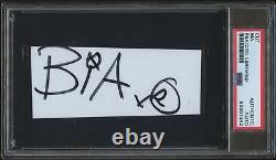 BIA Signed Autographed Cut PSA/DNA Authenticated