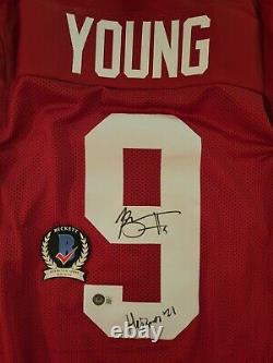 BRYCE YOUNG AUTOGRAPH SIGNED ALABAMA GAME CUT CUSTOM JERSEY INSCRIBED With BECKETT
