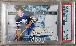 BUD POILE Custom Cut signed autographed card Toronto Maple Leafs PSA\DNA
