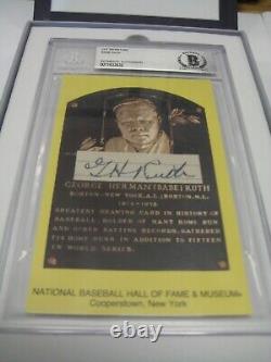 Babe Ruth Authentic Autograph Beautiful Gh Ruth Signature Beckett Authenticated