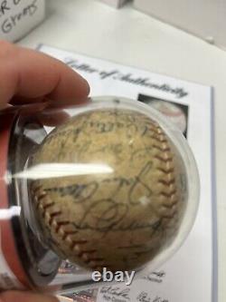 Babe Ruth Lou Gehrig Walter Johnson Red Ruffing Autograph Baseball PSA $$$$$