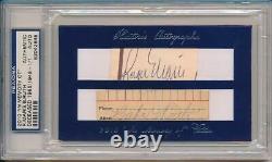 Babe Ruth Roger Maris Signed Cut Auto 1/1! 2010 In Memory Of Autograph PSA