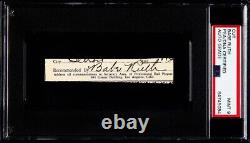 Babe Ruth Signed Autograph Cut PSA/DNA MINT 9