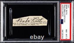 Babe Ruth Signed Autograph Cut PSA/DNA NM-MT 8 UNDERGRADED Should Be A 9 Or 10