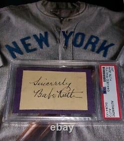 Babe Ruth Signed Cut Signature Autograph JSA & PSA/DNA Dual Authenticated
