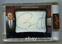 Barack Obama 2020 Leaf Decision Blue Foil Cut Signature Signed Auto SP #2/5