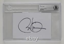 Barack Obama President Signed Autographed 4x6 Large Cut Paper Beckett COA