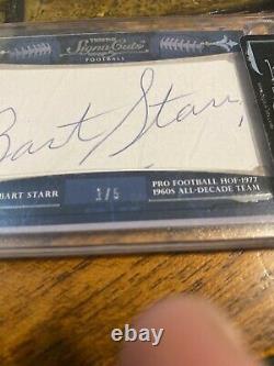 Bart Starr Autograph Auto 1/1 Packers MVP HOF NFL 1/5