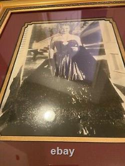 Bette Davis Framed Autographed Portrait and Cut. Walt Disney Authentication