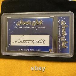 Betty White Autograph Hollywood Legends Iconic Ink Signed Cut Auto 1/1 Card Cert