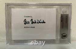 Bill Belichick Signed Autographed Cut New England Patriots Beckett Slabbed 1