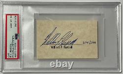 Bill Russell Autographed Full Name Cut Signature PSA Mint 10