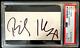 Billy Idol Signed Autographed Slabbed Cut Psa/dna Slabbed Authenticated