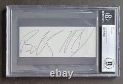Billy Idol Signed Beckett Bas Coa Slabbed Cut Index Card Singer Autographed Rare