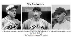 Billy Southworth 2015 Leaf History of Baseball Cut Signature 1/3 Auto Autograph