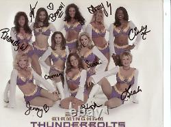 Birmingham Thunderbolts XFL Cheerleaders 2001 signed autograph photo