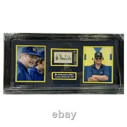 Bo Schembechler Autographed Signed Michigan Wolverines Framed Cut Piece -Beckett