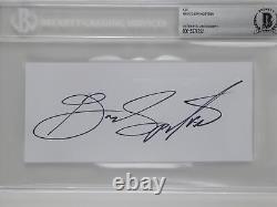 Bruce Springsteen Signed Autographed Slabbed 6.75x3 Large Cut Paper Beckett COA
