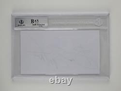 Bruce Springsteen Signed Autographed Slabbed 7.25x4 Large Cut Paper Beckett COA