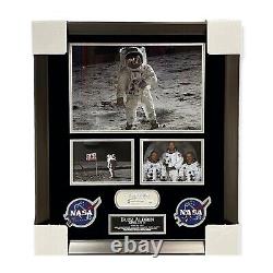 Buzz Aldrin Signed Autographed Cut Collage Framed to 20x24 JSA