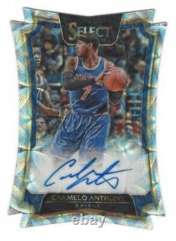CARMELO ANTHONY 2016-17 Select Die Cut Autographs Scope 24/25 CLEAN