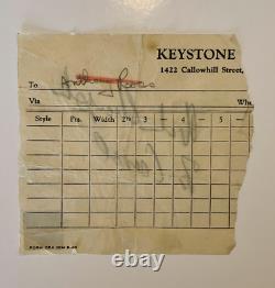 CHARLIE CHAPLIN Signed cut on Keystone Original paper ACA Full letter (LOA) RARE