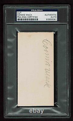 CONNIE MACK Signed CUT Autographed CERTIFIED AUTHNETIC PSA/DNA