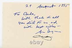 Carl Sagan Signed Autographed Signature Cut with Ann Druyan JSA LOA