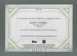 Casey Stengel HOF 2019 Topps Definitive Collection Cut Signatures Auto 1/1