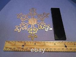 Chanel Snowflake CC Perfume Store Display Gold Metal Cut-Out VERY RARE Signed