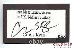 Chris Kyle signed Cut JSA LOA AUTO GRADE 9 Rare Auto d. 2013 American Sniper Z579