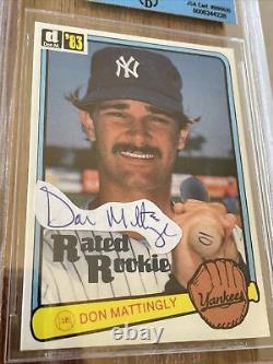 DON MATTINGLY 1983 Donruss+Topps ROOKIES SIGNED AUTOGRAPHED CARDs JSA AUTHENTIC