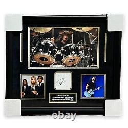Dave Grohl Signed Autographed Cut Framed To 20x24 JSA