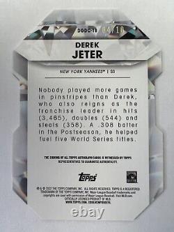 Derek Jeter AUTOGRAPH #'d 4/10 Diamond Greats Die-Cut Insert #DGDC-18