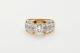 Designer $12k Signed Bw 3ct Princess Cut Diamond 18k Gold Platinum Wedding Ring