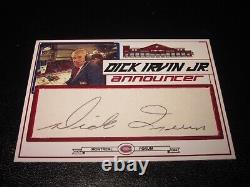 Dick Irvin Jr Signed Autographed Custom Cut Montreal Forum Closing Card 1/1 Rare