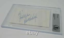 Dick Van Dyke Signed Autographed Slabbed Cut Beckett And Jsa Certified Authentic
