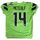 Dk Metcalf Seattle Seahawks Signed Green Autographed Game-cut Style Beckett Coa