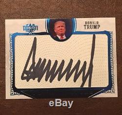 Donald Trump 2016 Decision Signed Autograph Cut Signature Blue Foil Very Rare